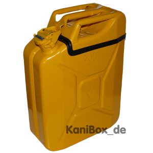 gelbe KaniBox TopFlap Benzinkanister in Gelb