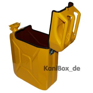 yellow Jerrycan waste box