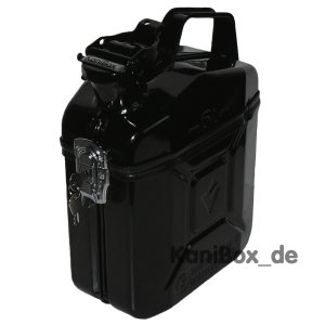 abschliessbare Benzinkanister Box in Schwarz