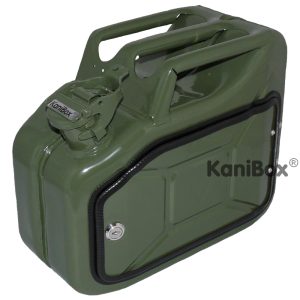 abschliessbare Staubox aus einem Ersatzkanister