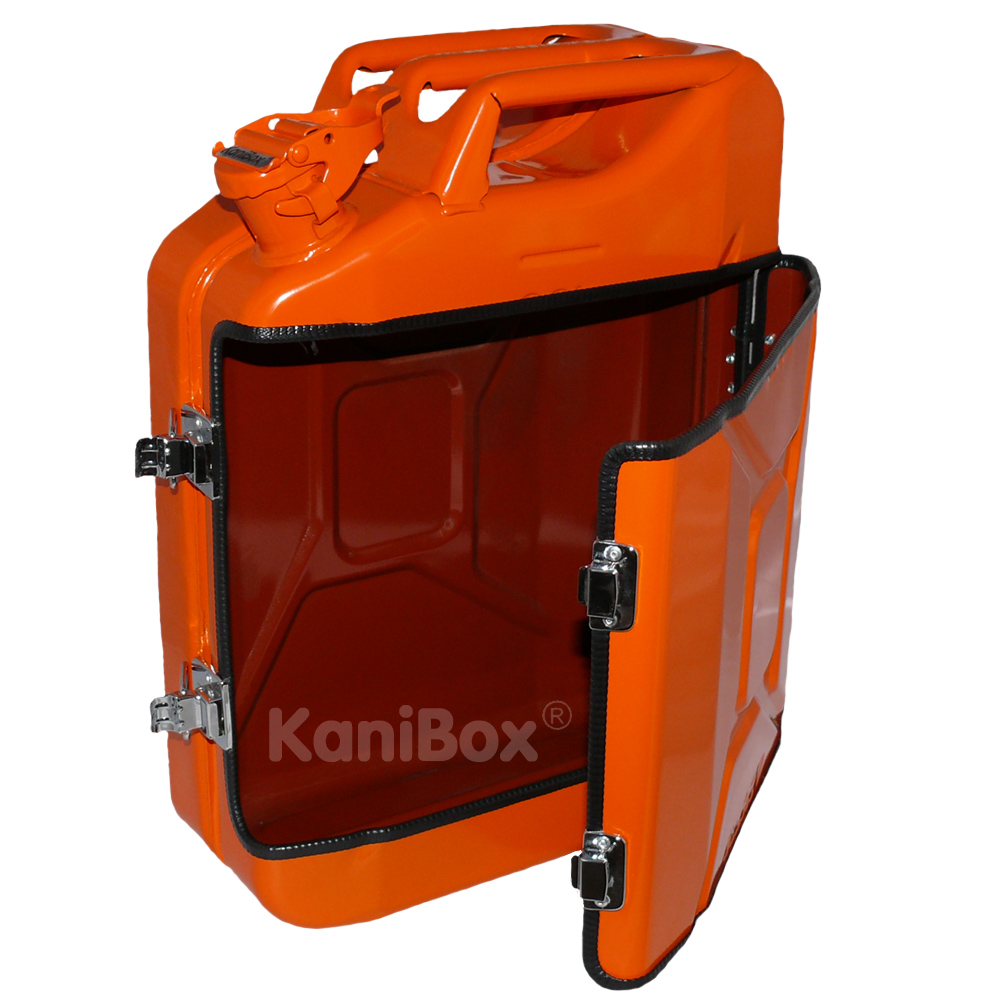 orange Benzinkanister DIY Projekt als Kanister-Bar