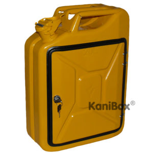abschliessbare KaniBox in Gelb