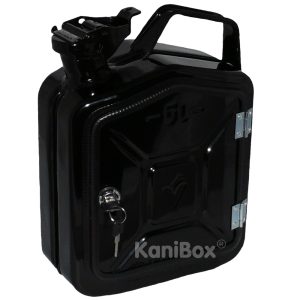 schwarzer 5 Liter Kanister abschliessbar