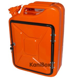 orangefarbener Benzinkanister als DIY Geschenkidee