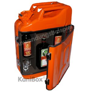 Kanister Bar für Jägermeister in Orange