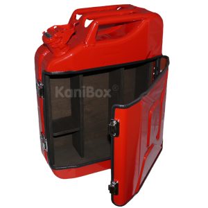 feuerrote 20 Liter Kanister Bar als Geschenkidee