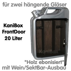 20er FrontDoor WeinBar-Ausbau Holz ebonisiert