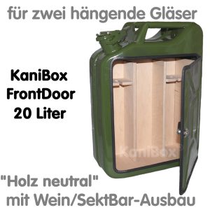 20er FrontDoor WeinBar-Ausbau Holz neutral