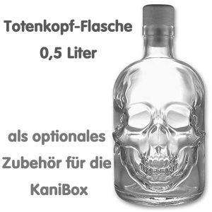 Totenkopf-Flasche für die KaniBox Kanister-Bar