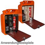 BarKanister Umbau in orange als Geschenkidee