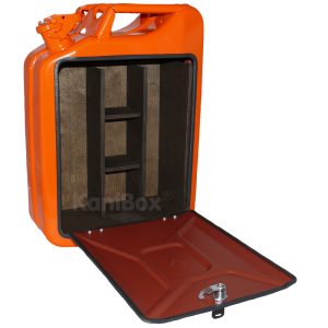 orange Vintage KanisterBar als Geschenk