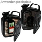 Das Männergeschenk aus einem schwarzen Kanister