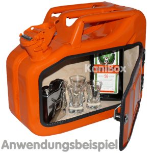 Jägermeister Getränke Kanister in Orange