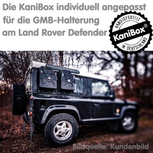 KaniBox Land Rover Defender mit GMB Halterung