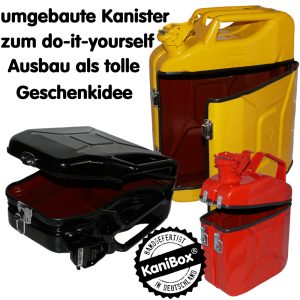 umgebaute Kanister als DIY Geschenkidee