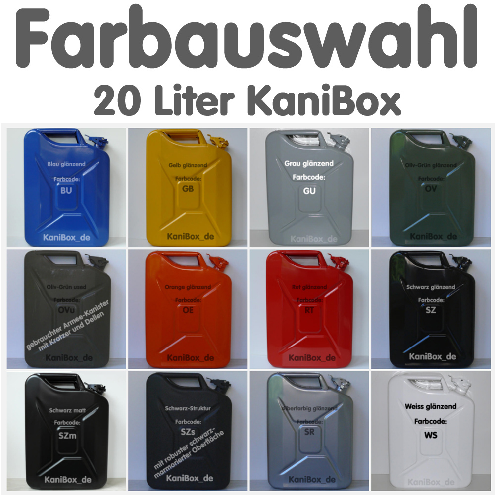 Farbauswahl 20 Liter KaniBox