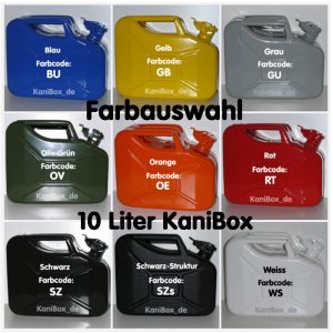 Farbauswahl 10 Liter KaniBox