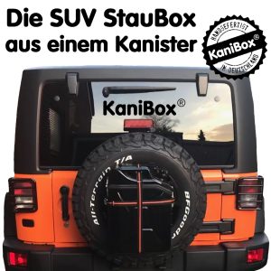 SUV Staubox aus einem Benzinkanister