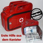 Kanister als Erste Hilfe Verbandskasten oder Betriebsverbandkasten