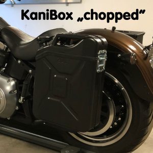 Kanister Seitenkoffer "chopped" für mehr Bodenfreiheit