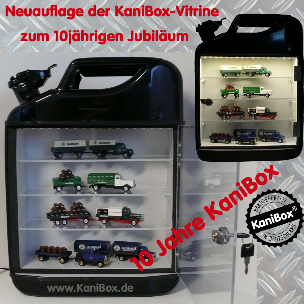 Modellbau Vitrine mit LED Beleuchtung für Lkw und Automodelle
