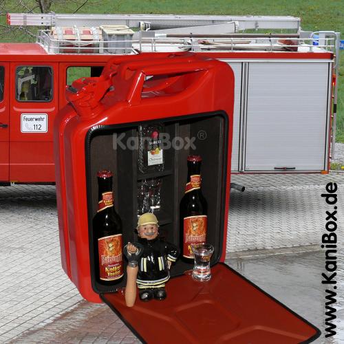 Feuerwehrmann BarKanister als Geschenk