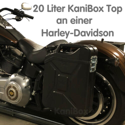 Harley-Davidson Seitenkoffer schwarz matt