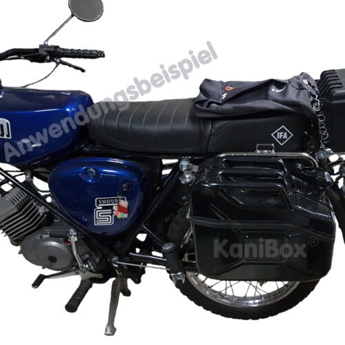 Simson Seitenkoffer aus einem Benzinkanister