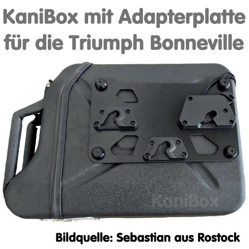 KaniBox Adapterplatte für die Triumph Bonneville