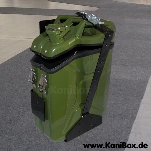 Staubox für Benzinkanister-Halterung