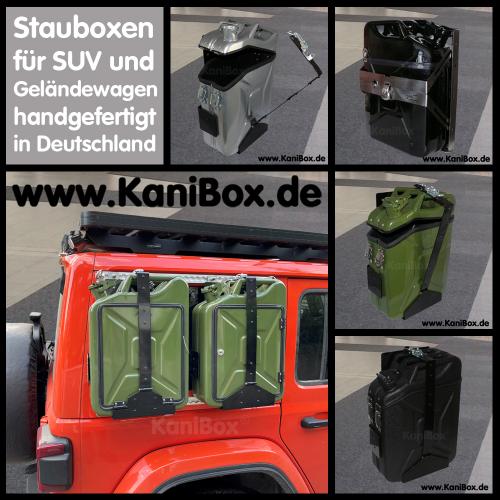 Stauboxen für SUV und Geländewagen handgefertigt in Deutschland